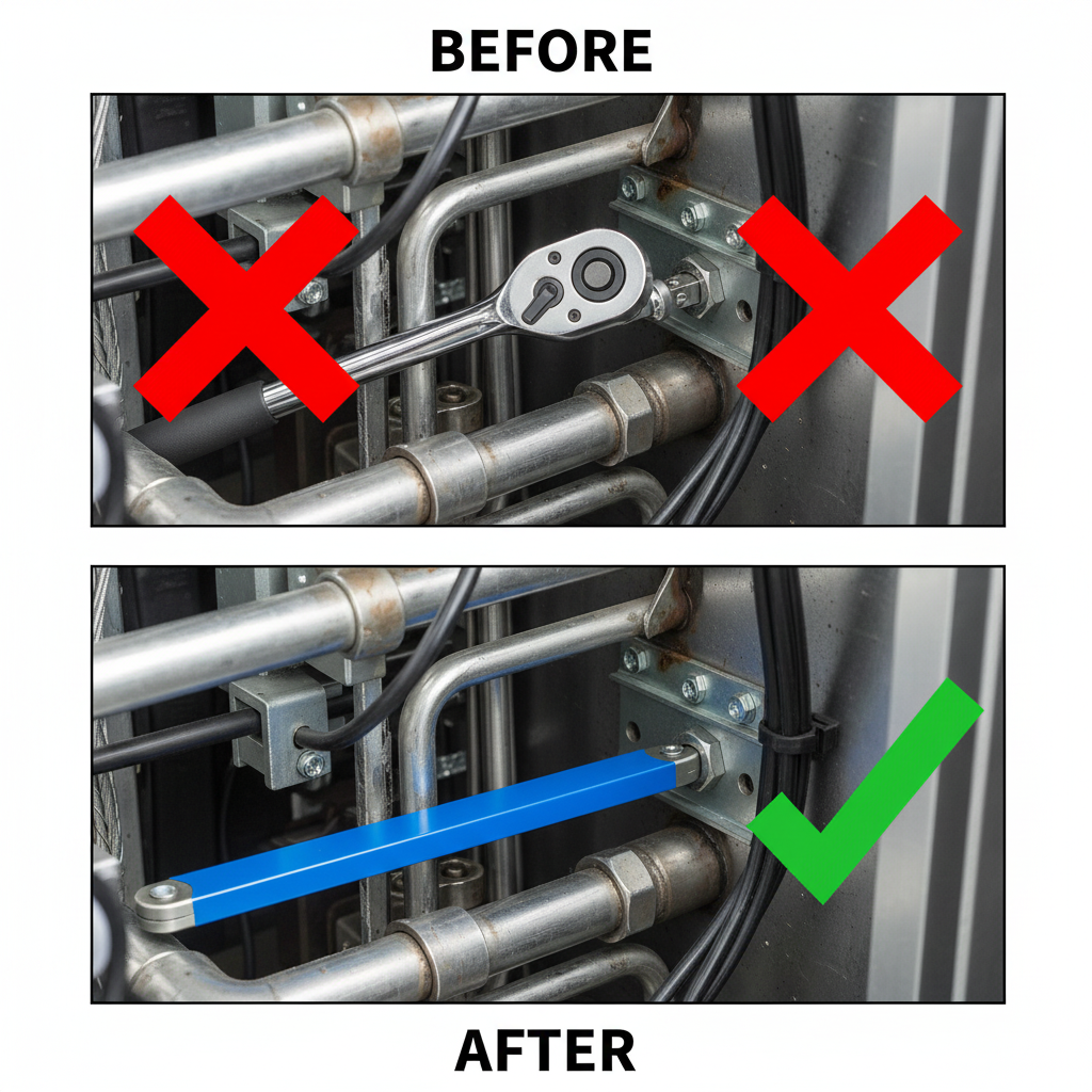 BEFORE vs AFTER - TORVIK offset wrench kit comparison