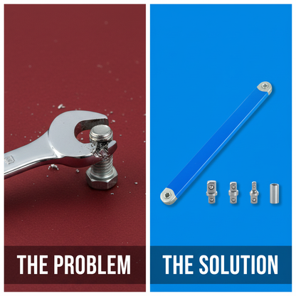 The Problem vs The Solution - TORVIK offset extension wrench